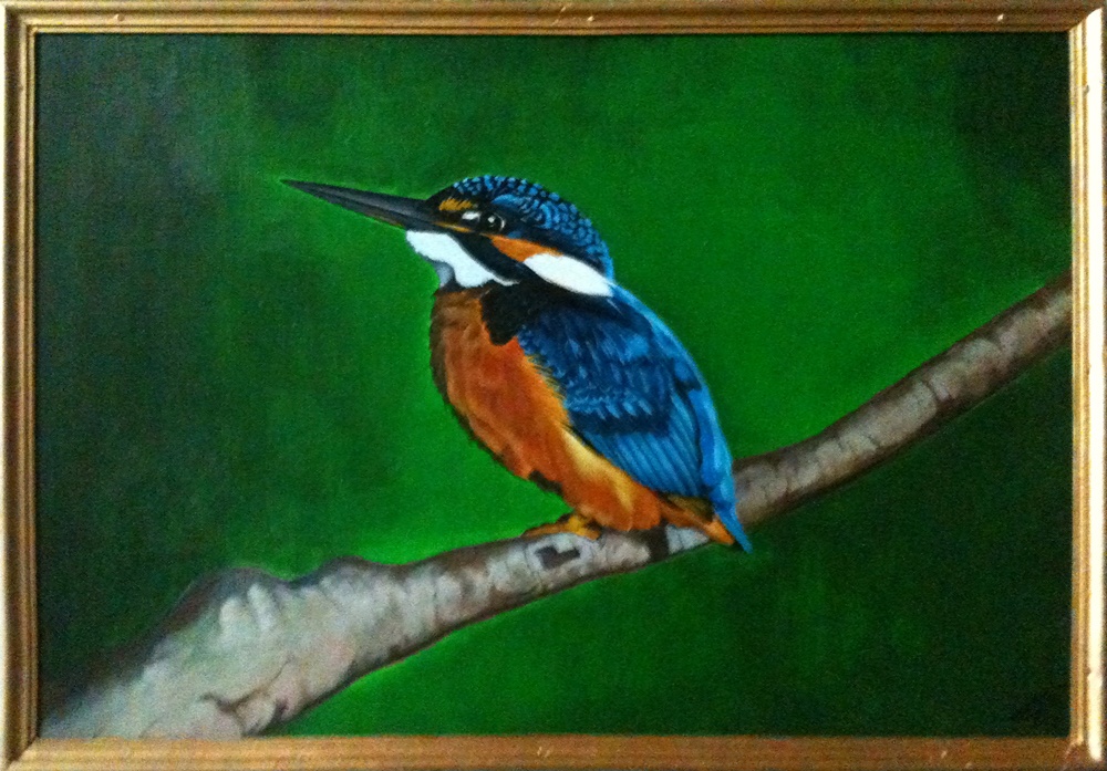 Kingfisher painting
